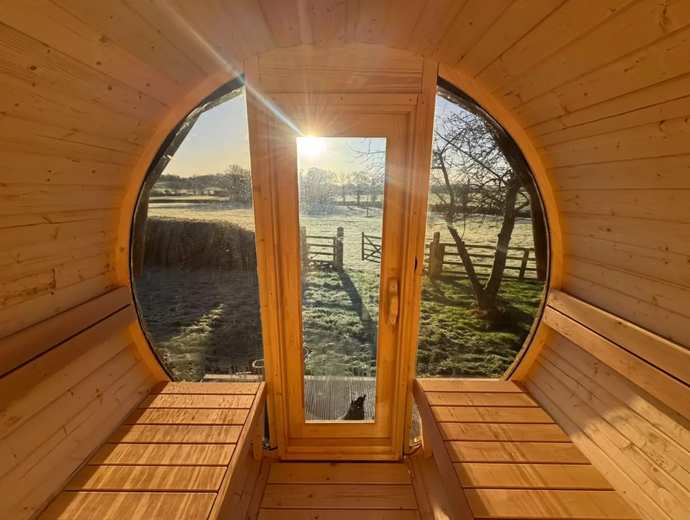 Intérieur d’un sauna Barrel